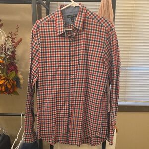Blue And Red Checkered Buttom Up